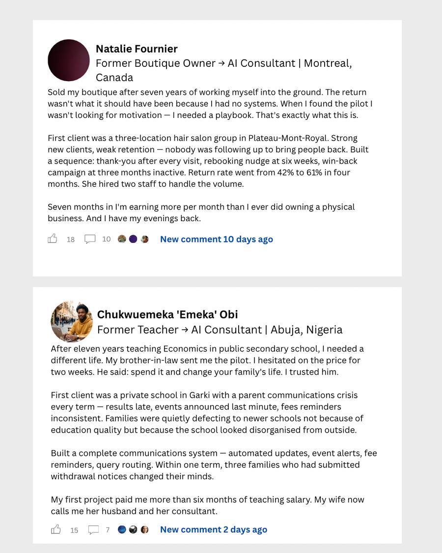Paid With AI pilot community testimonials