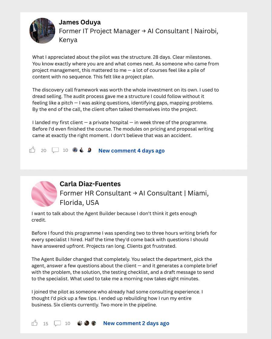 Paid With AI pilot community testimonials
